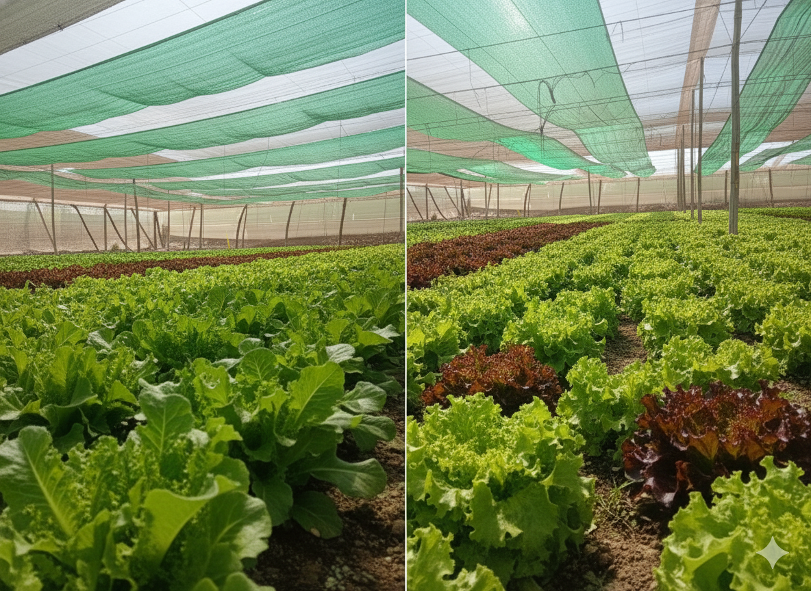 خس رومي في بيوت بلاستيكية الموقع مراكش