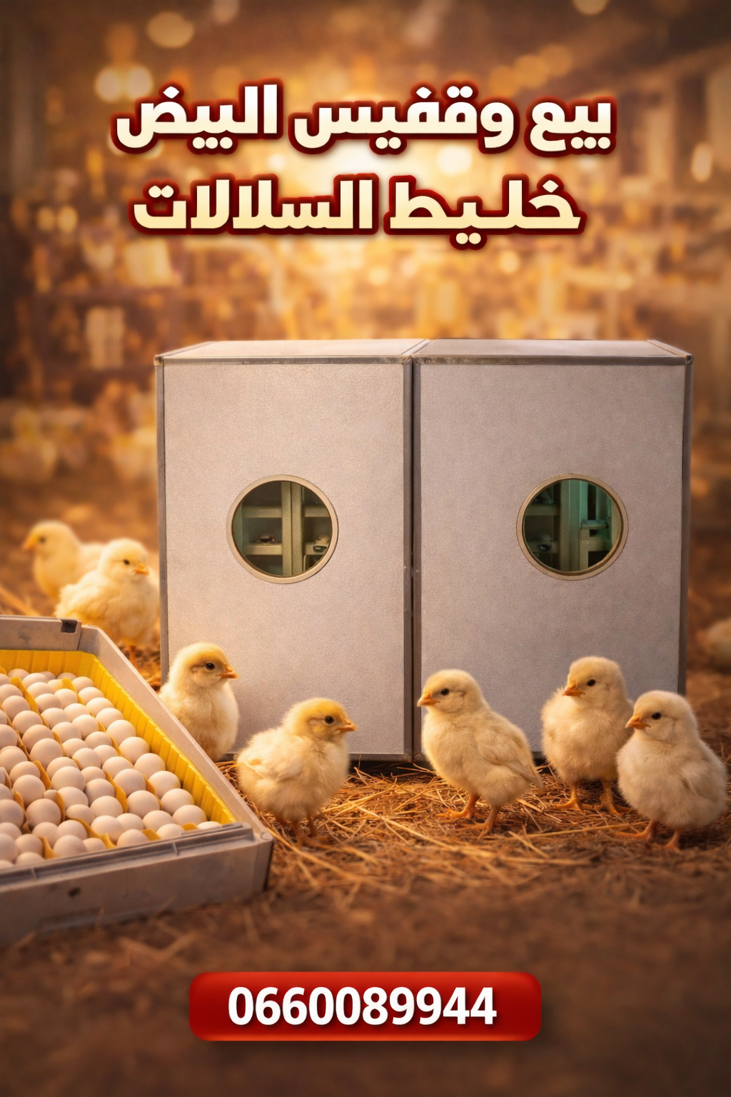 🌾🐔 بيع وتفقيس بيض خليط السلالات – جودة، ضمان، وخدمة احترافية 🐣🐤🐥